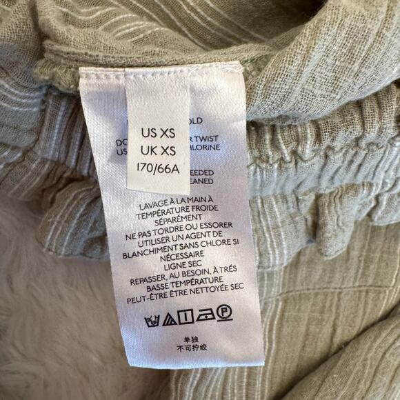 Free People Sage Combo Stripe Semi Sweet Crop Pants XS - Picture 9 of 15